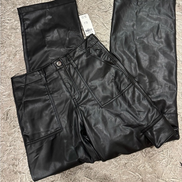 ABERCROMBIE KIDS NWT 15/16 LEATHER PANTS - Picture 3 of 3